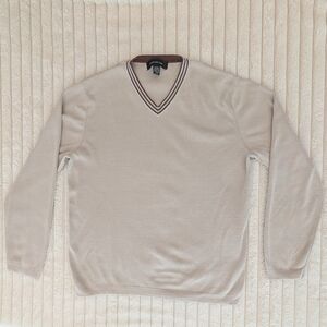 💜 3/$30 - Jones New York Beige and Brown Sweater